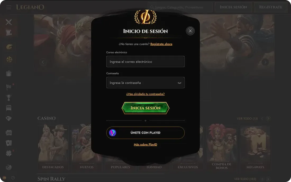 iniciar sesión en el casino legiano