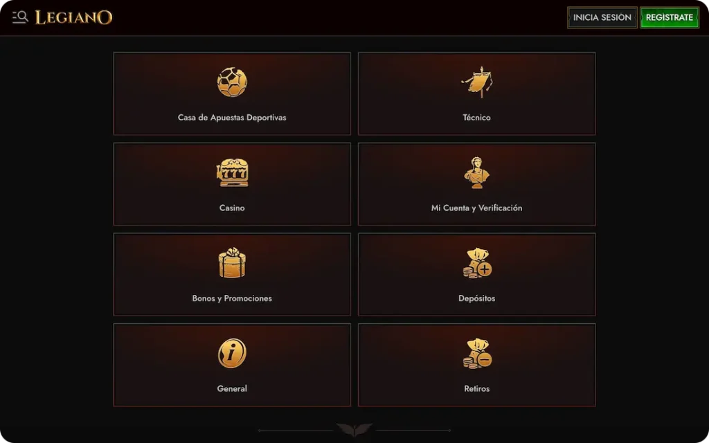 ayuda del casino legiano