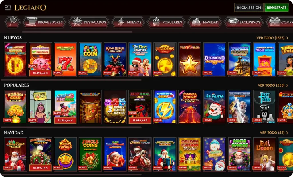 juegos del casino legiano